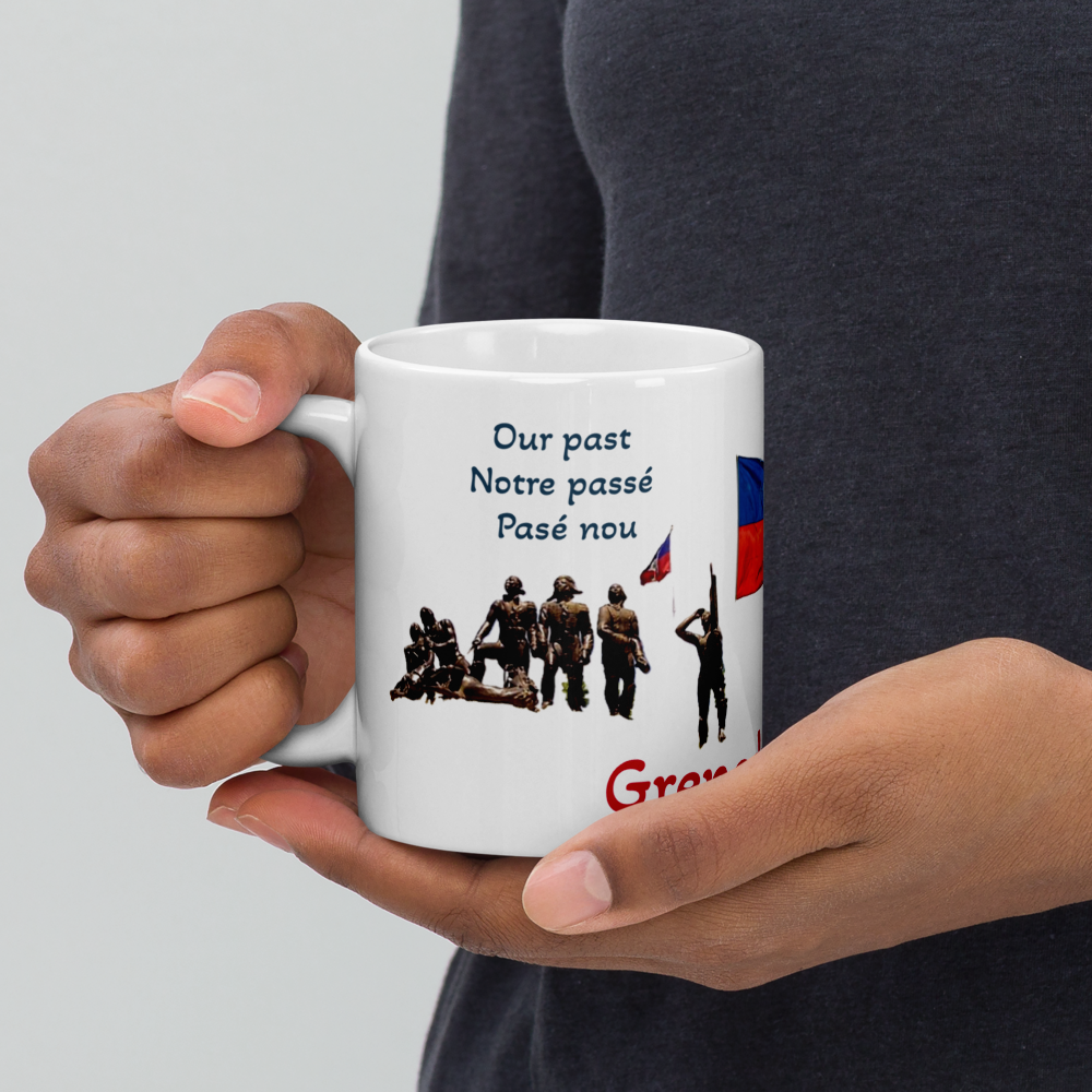 Haiti Past & Present – Grenadye Alaso!! Mug -World Cup Edition - White glossy mug